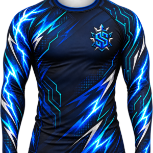 Electric Surge long sleeve rash guard front view