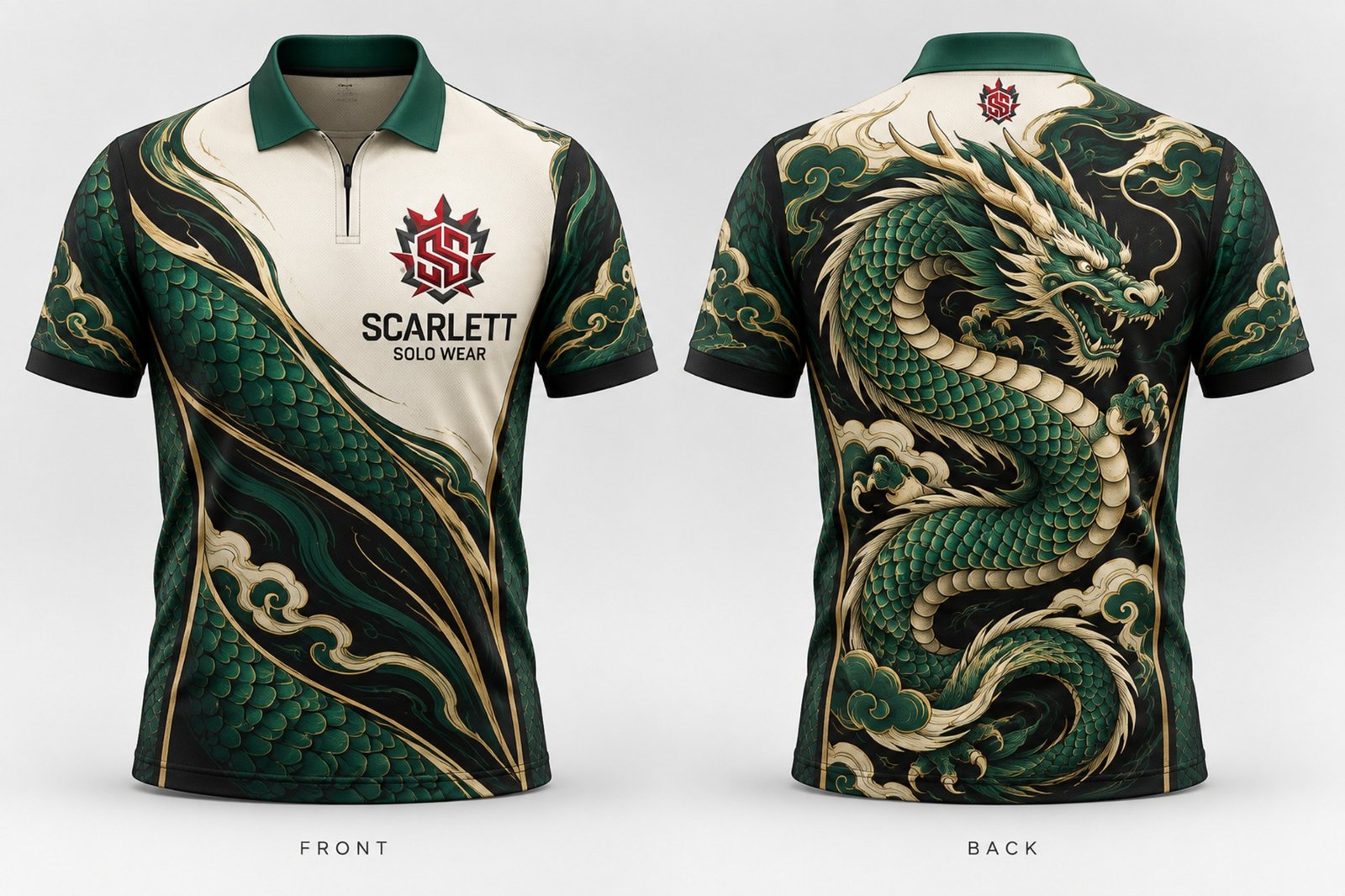 Scarlett Dragon custom darts jersey front and back