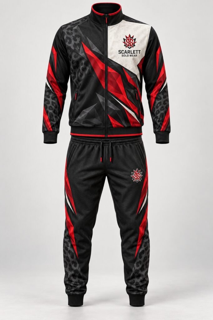 Scarlett Solo Wear Panther Tracksuit front view