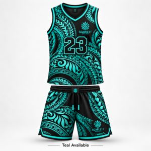 Scarlett Solo Wear custom tribal basketball jersey and shorts Design 02 product image 1