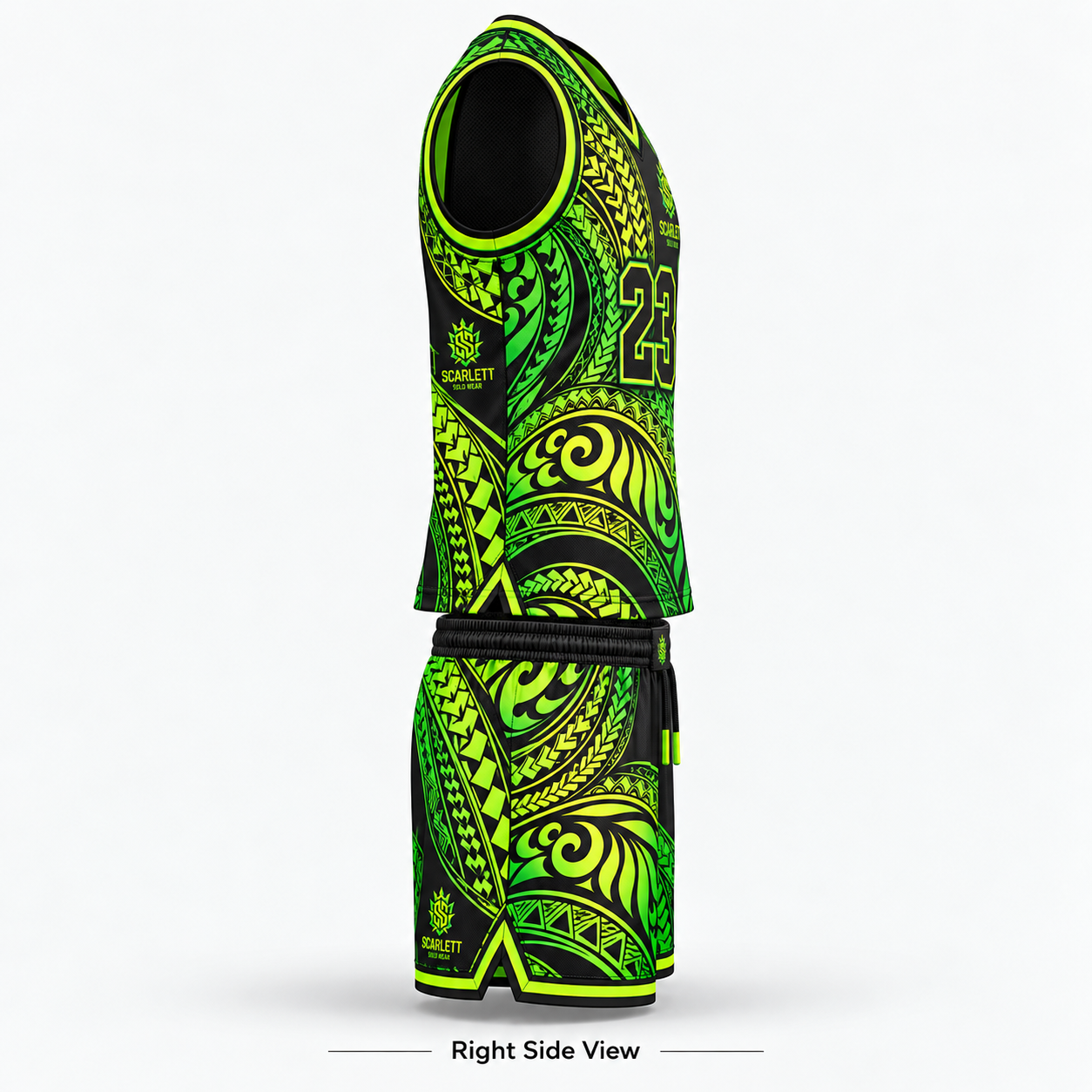 Scarlett Solo Wear custom tribal basketball jersey and shorts Design 02 product image 6