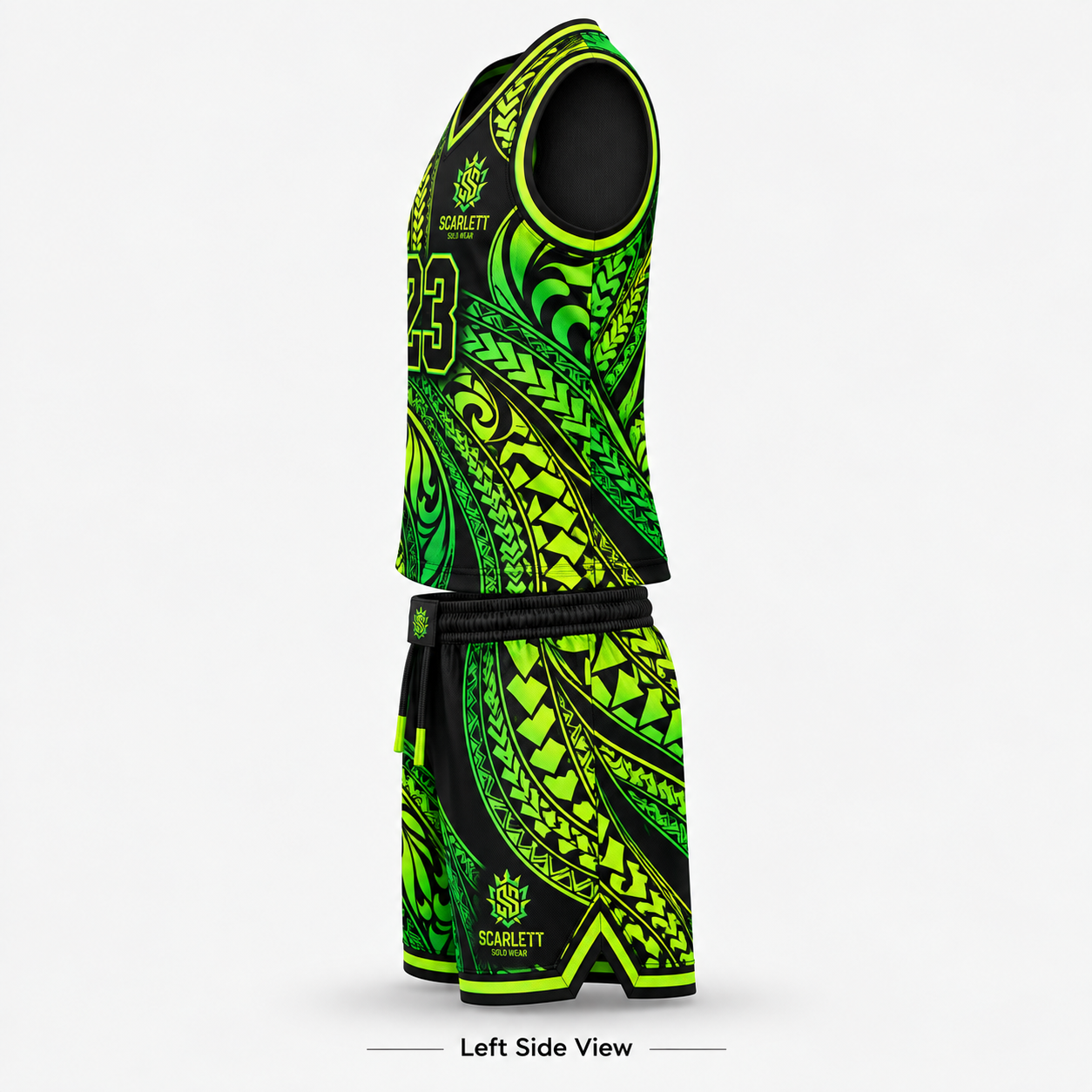 Scarlett Solo Wear custom tribal basketball jersey and shorts Design 02 product image 7