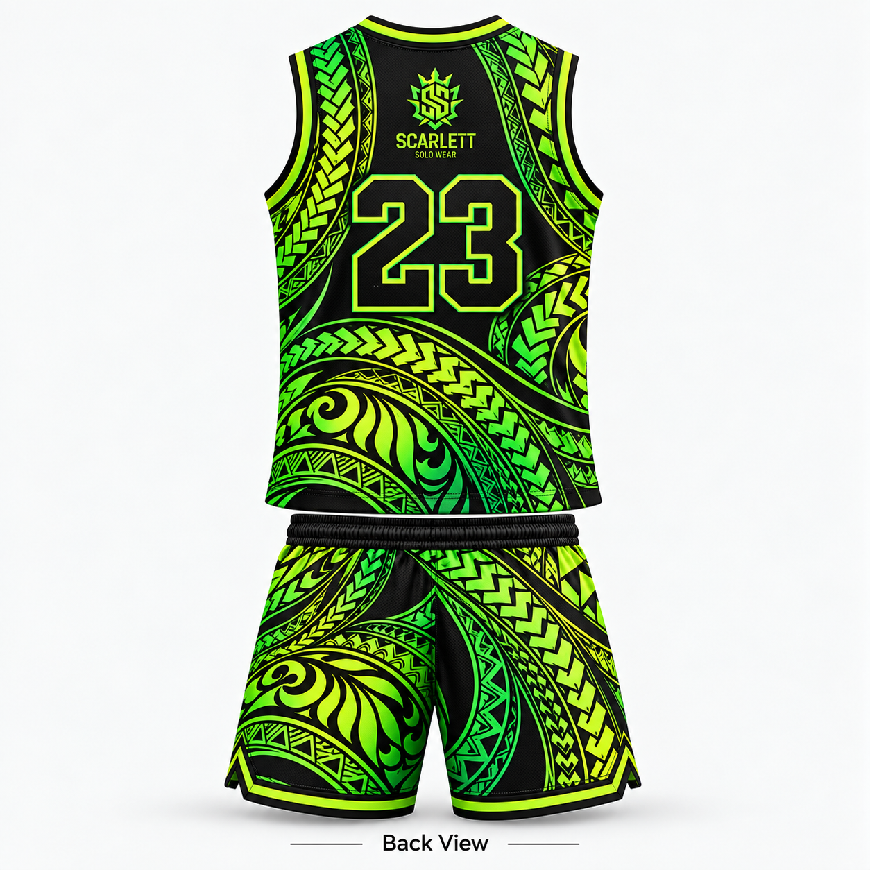 Scarlett Solo Wear custom tribal basketball jersey and shorts Design 02 product image 9
